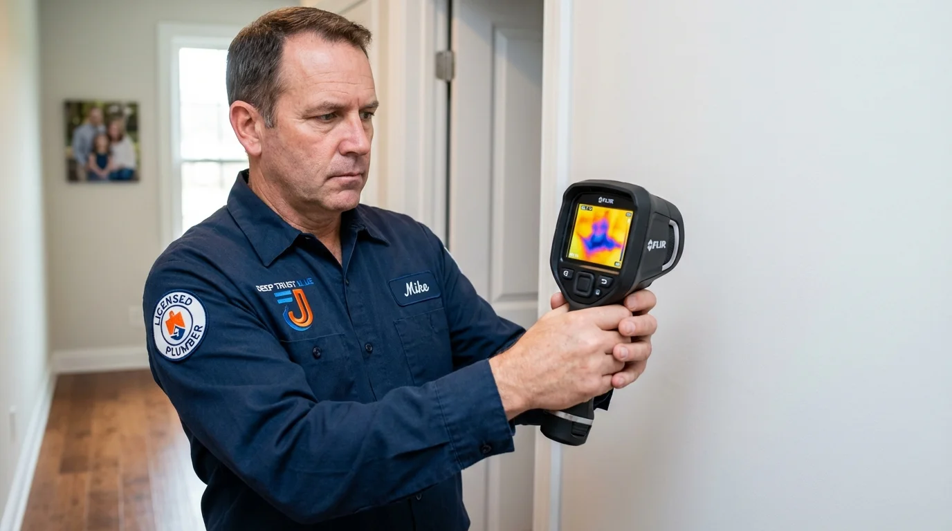 Thermal imaging leak detection by Johns Plumbing LLC in Prospect Park